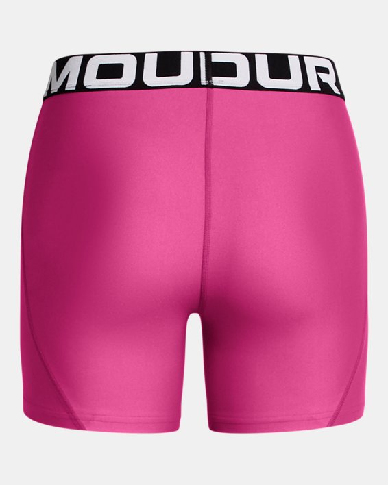 Shorts HeatGear® Middy para mujer, Pink, pdpMainDesktop image number 4